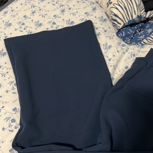 NWT abercrombie Tailored Wide Leg Pants size small short navy - Picture 5 of 7